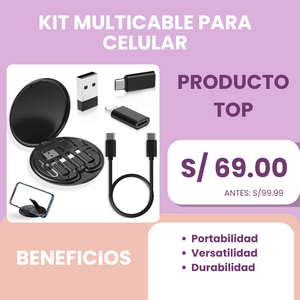 Kit Multicable para Celular